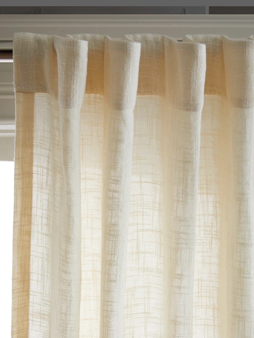 Quince Cotton Sheer Curtain Set (Set of 2) - Picture 2 of 6